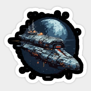 Aliens  ship Sticker